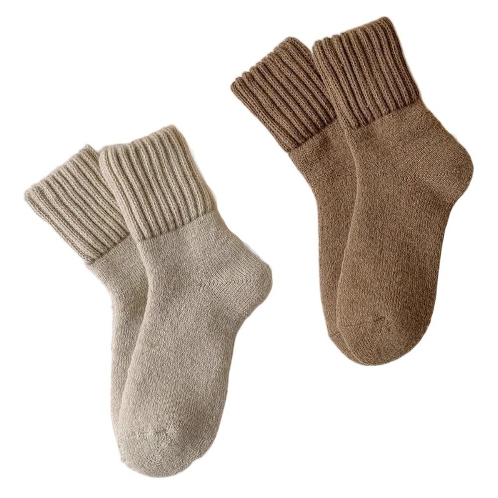 Creatieve effen kleur verdikte - Thermal Sock Wool recensie en prijs