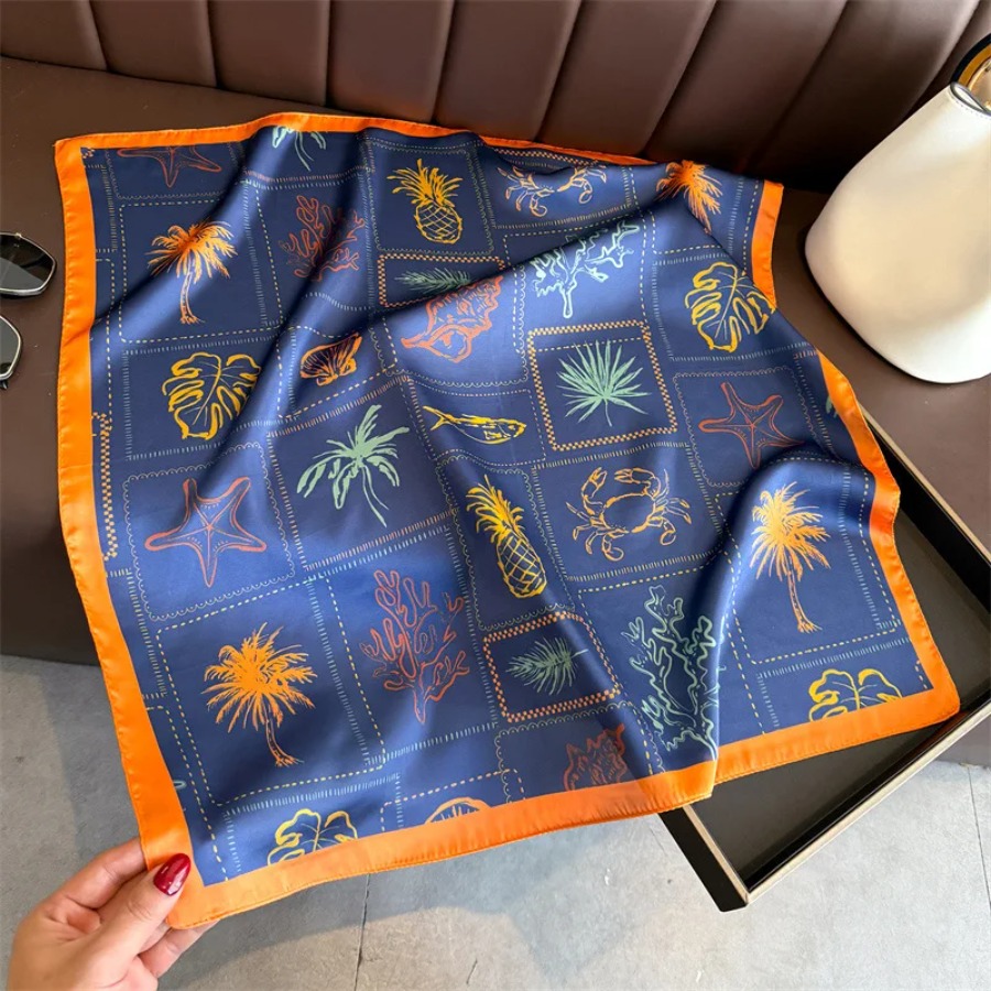 Blauw Print Zijden Vierkante S - Shawl Wrap Winter recensie en prijs